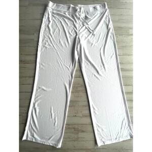 Speedo White Coverup Yoga Pant Sport Active Mesh SZ XL C101382